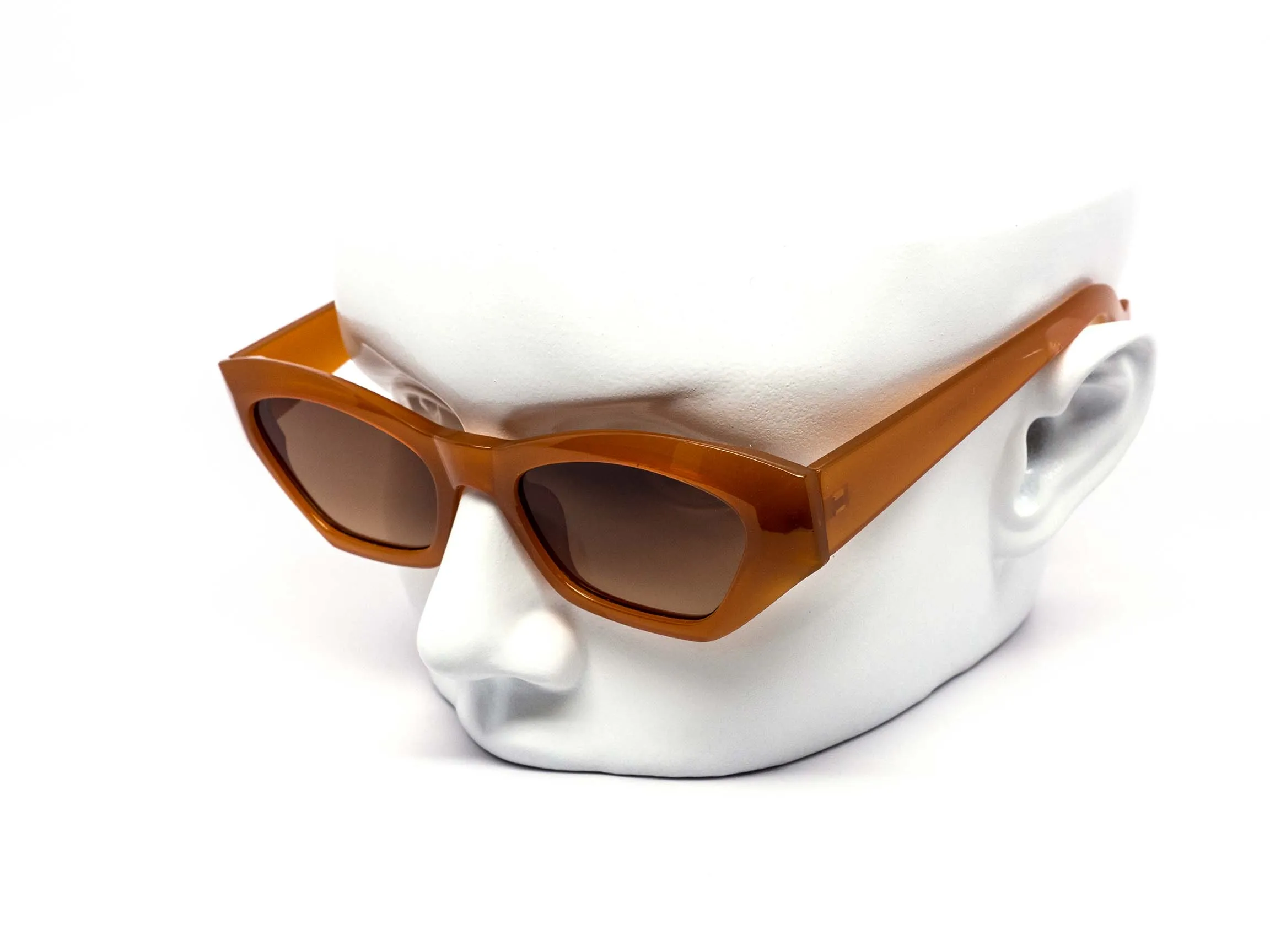12 Pack: Chunky Tomboy Minimalist Color Gradient Wholesale Sunglasses