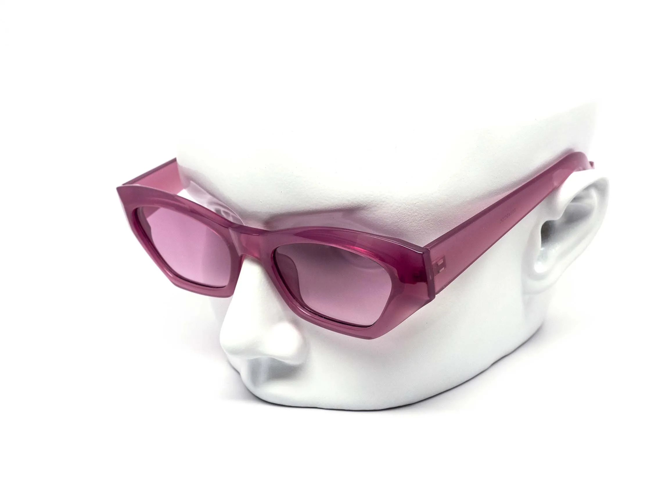 12 Pack: Chunky Tomboy Minimalist Color Gradient Wholesale Sunglasses