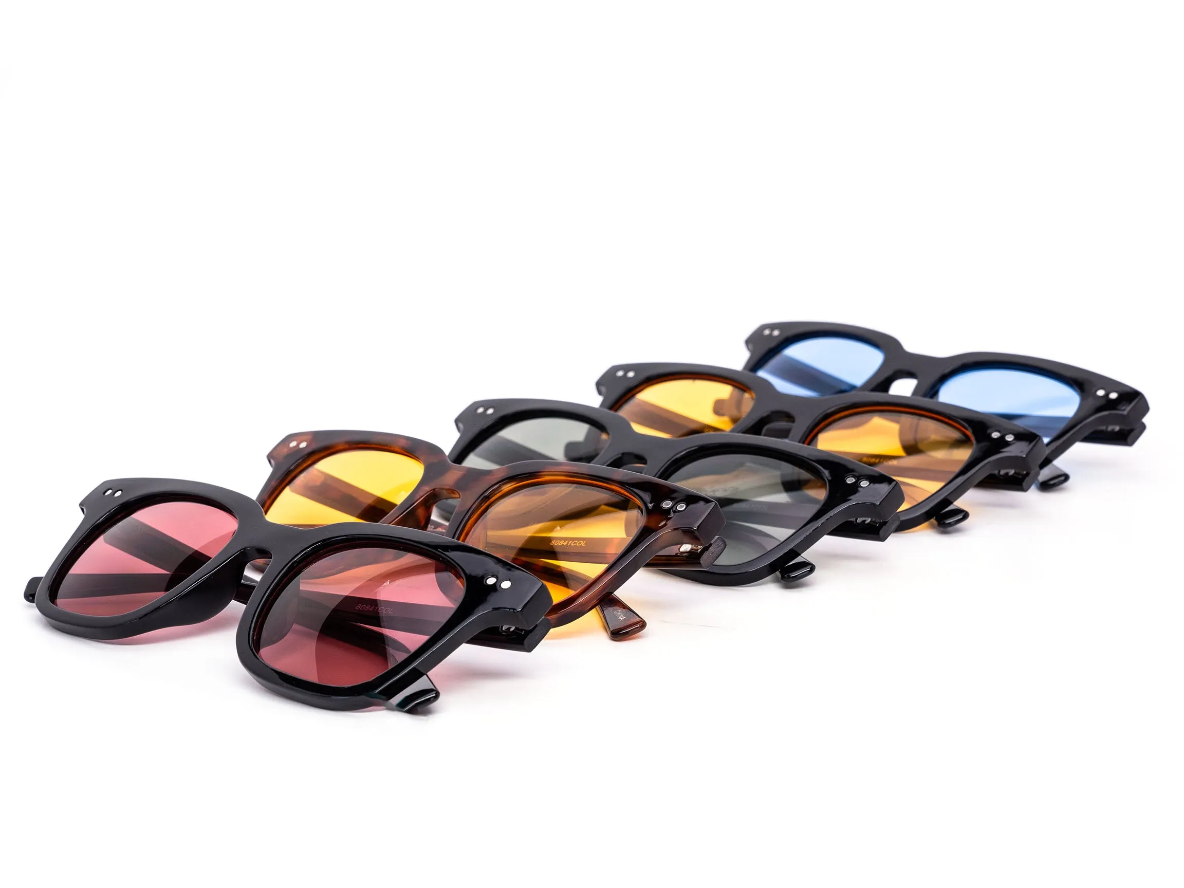 12 Pack: Classy Minimal Vibe Check Color Wholesale Sunglasses