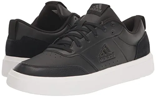 adidas Men's Park Street Sneaker, Black/Black/White, 8.5