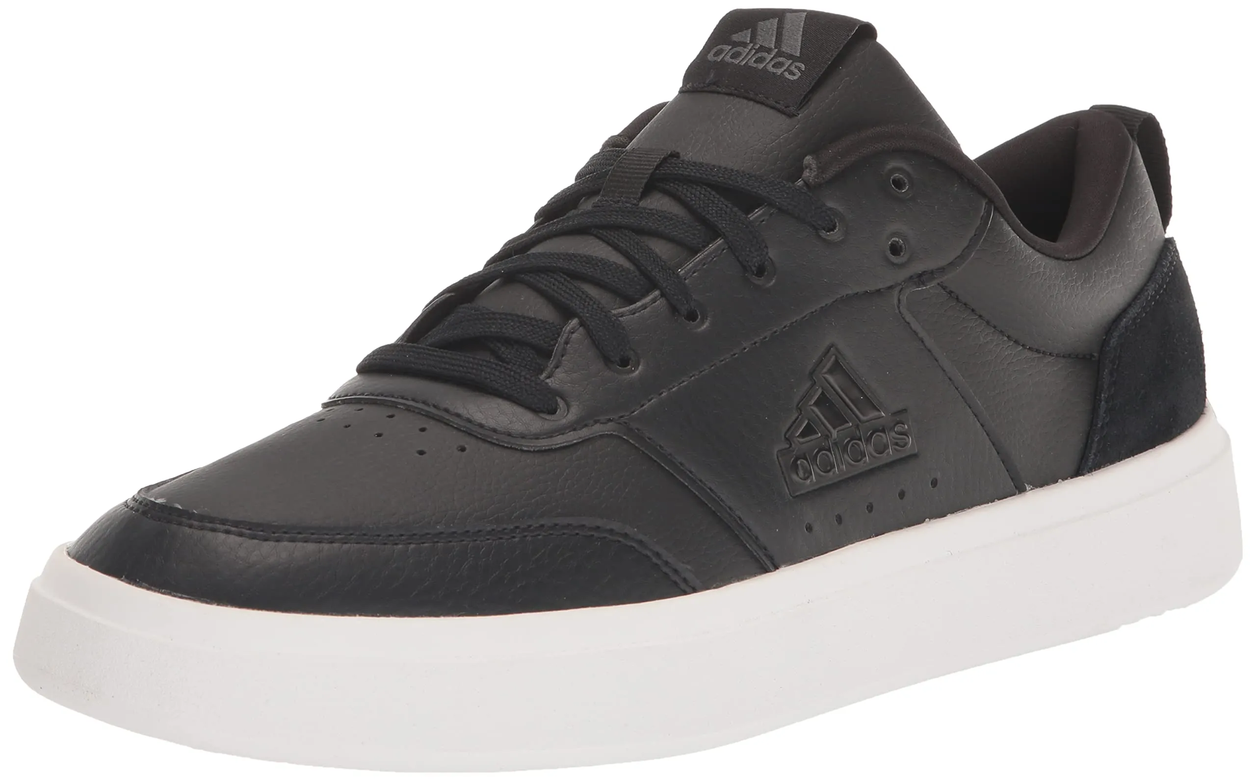 adidas Men's Park Street Sneaker, Black/Black/White, 8.5
