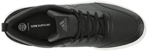 adidas Men's Park Street Sneaker, Black/Black/White, 8.5