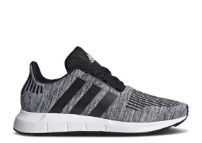 Adidas SWIFT RUN 1.0 BIG KID 'BLACK WHITE' sneakers, black