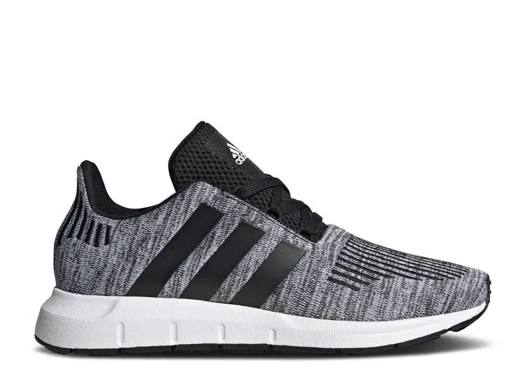 Adidas SWIFT RUN 1.0 BIG KID 'BLACK WHITE' sneakers, black