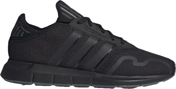Adidas Swift Run X 'Black Blue Metallic' sneakers, black