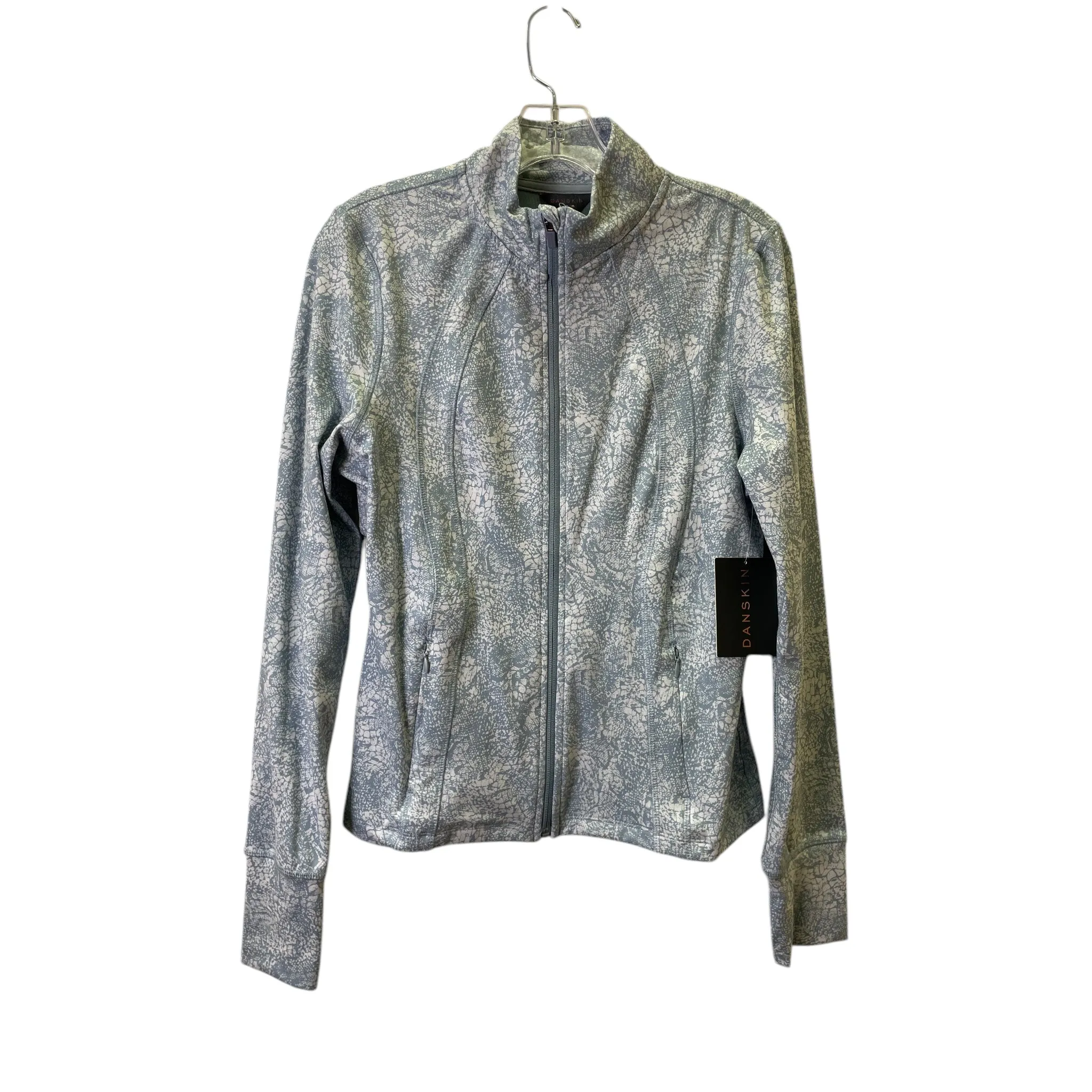 Athletic Jacket By Danskin In Grey, Size:M