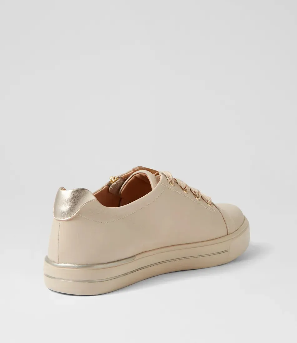 Audry (Almond-Pale Gold Leather)