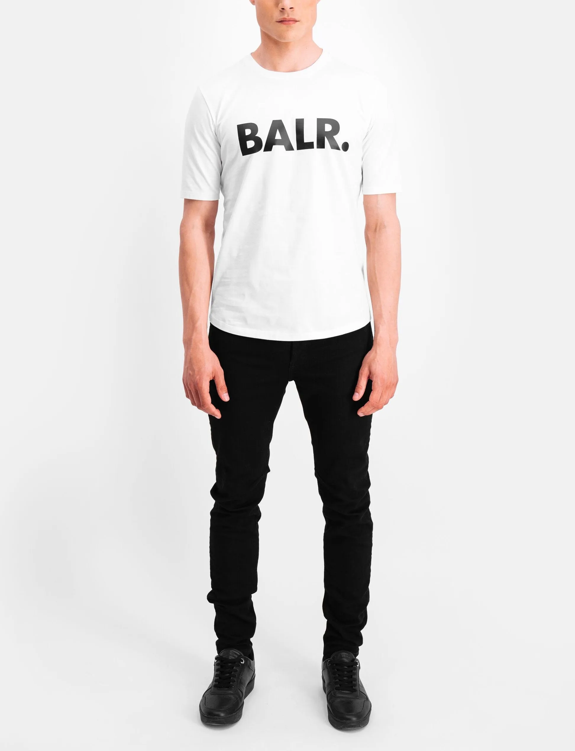 BALR. BRAND ATHLETIC T-SHIRT MEN WHITE
