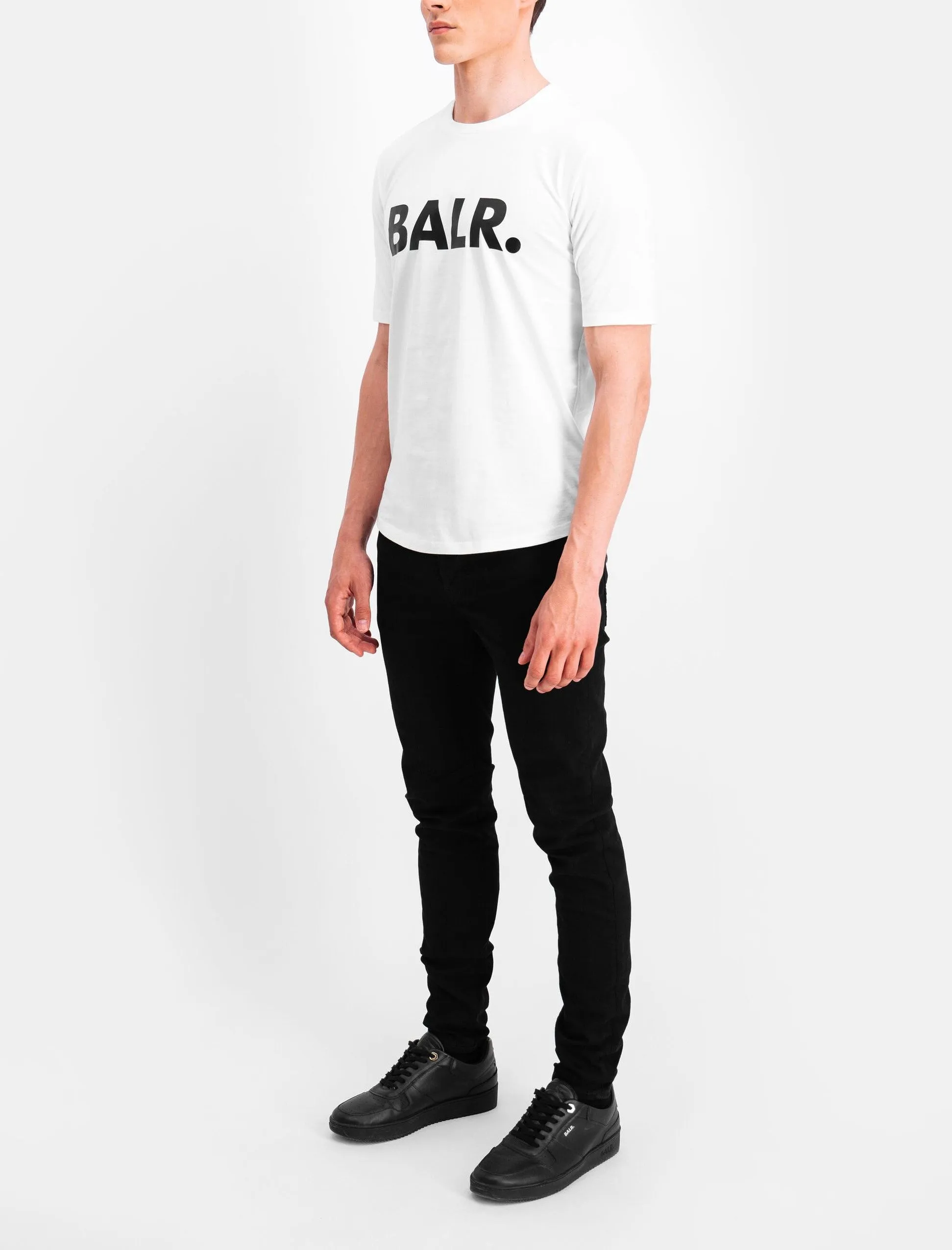BALR. BRAND ATHLETIC T-SHIRT MEN WHITE