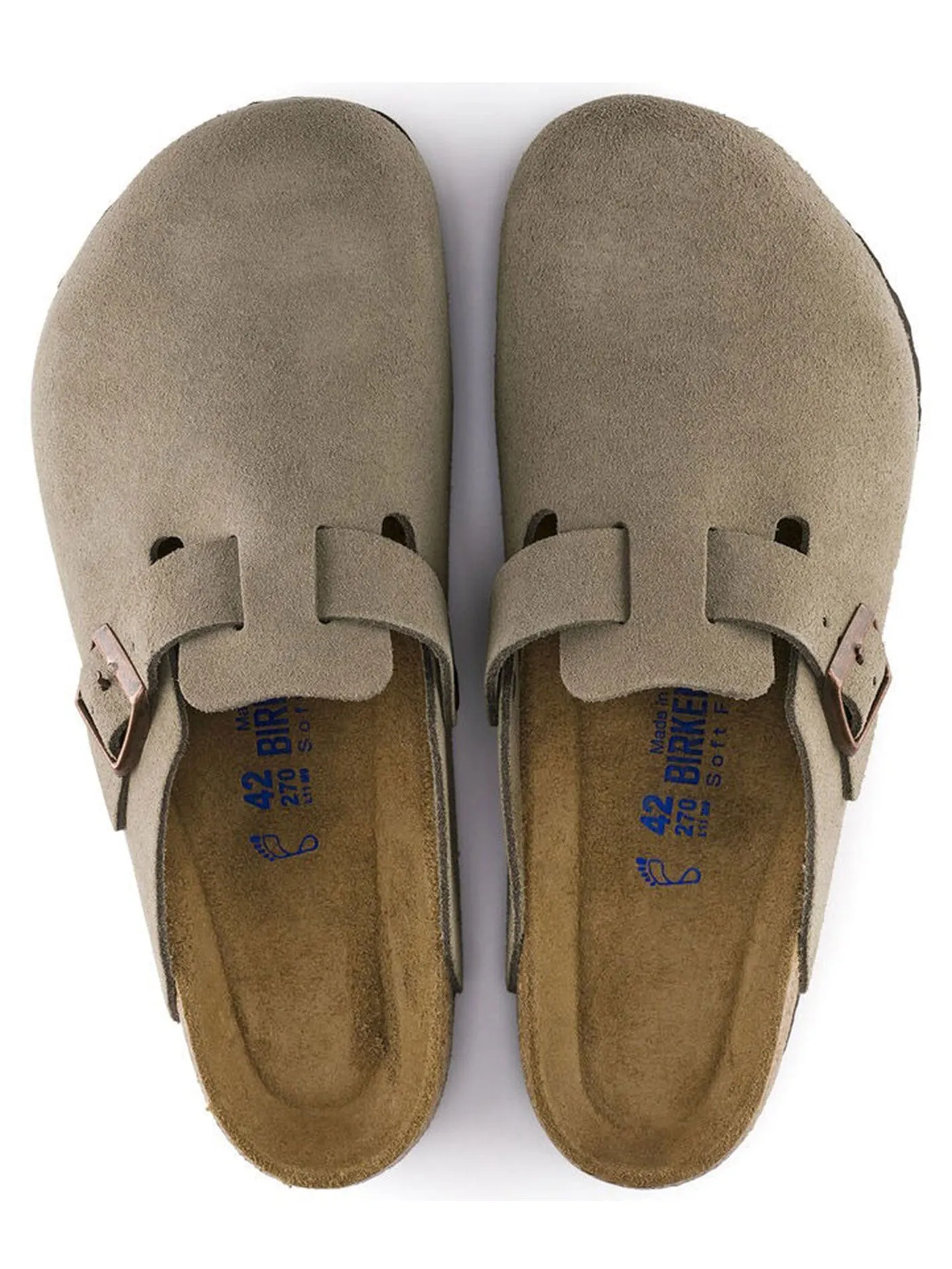Boston Soft Footbed Suede N Taupe Shoes