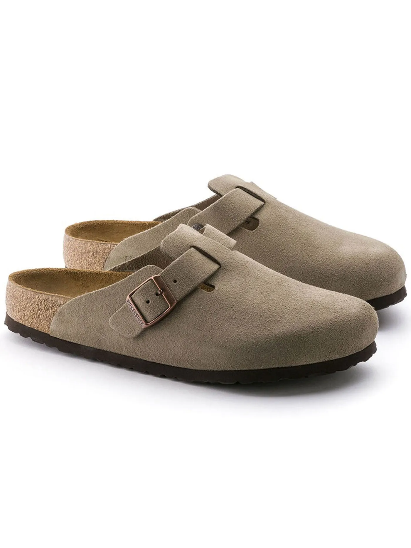 Boston Soft Footbed Suede N Taupe Shoes