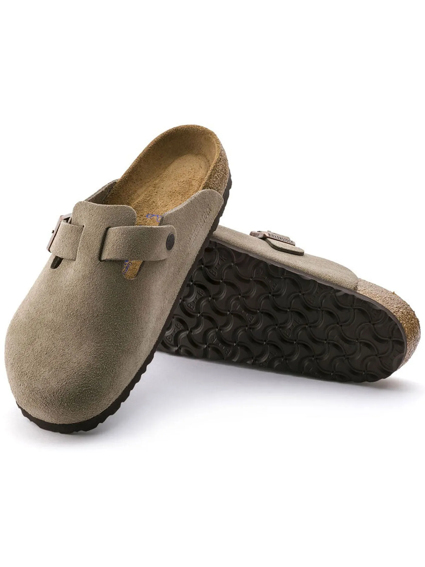 Boston Soft Footbed Suede N Taupe Shoes