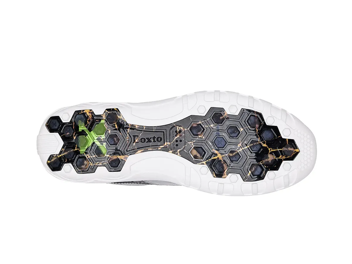 Boxto Golf Men's EXO X2 Spikeless Golf Shoes - White