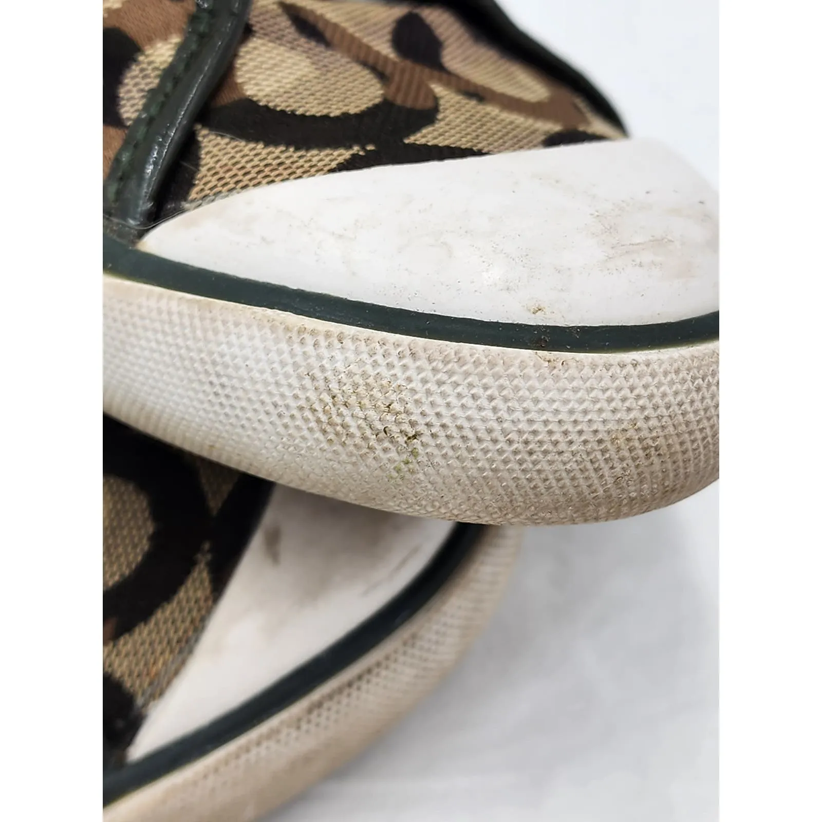 Coach Barrett Shoes Womens Size 8.5 Low Top Sneakers Lace Up Camo Tennis
