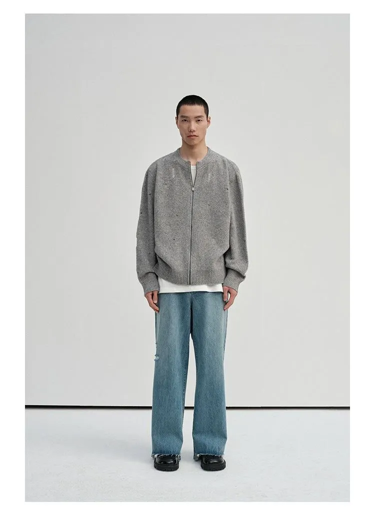 Cozy Sweater With Minimal Distress