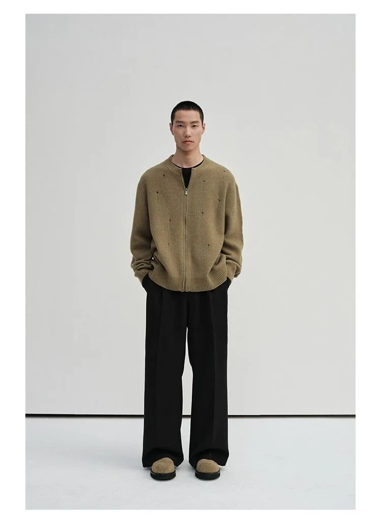 Cozy Sweater With Minimal Distress