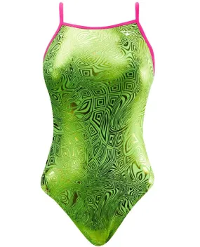 FINALS Women&#39;s Gatsby Foil Funnies Wing Back Swimsuit
