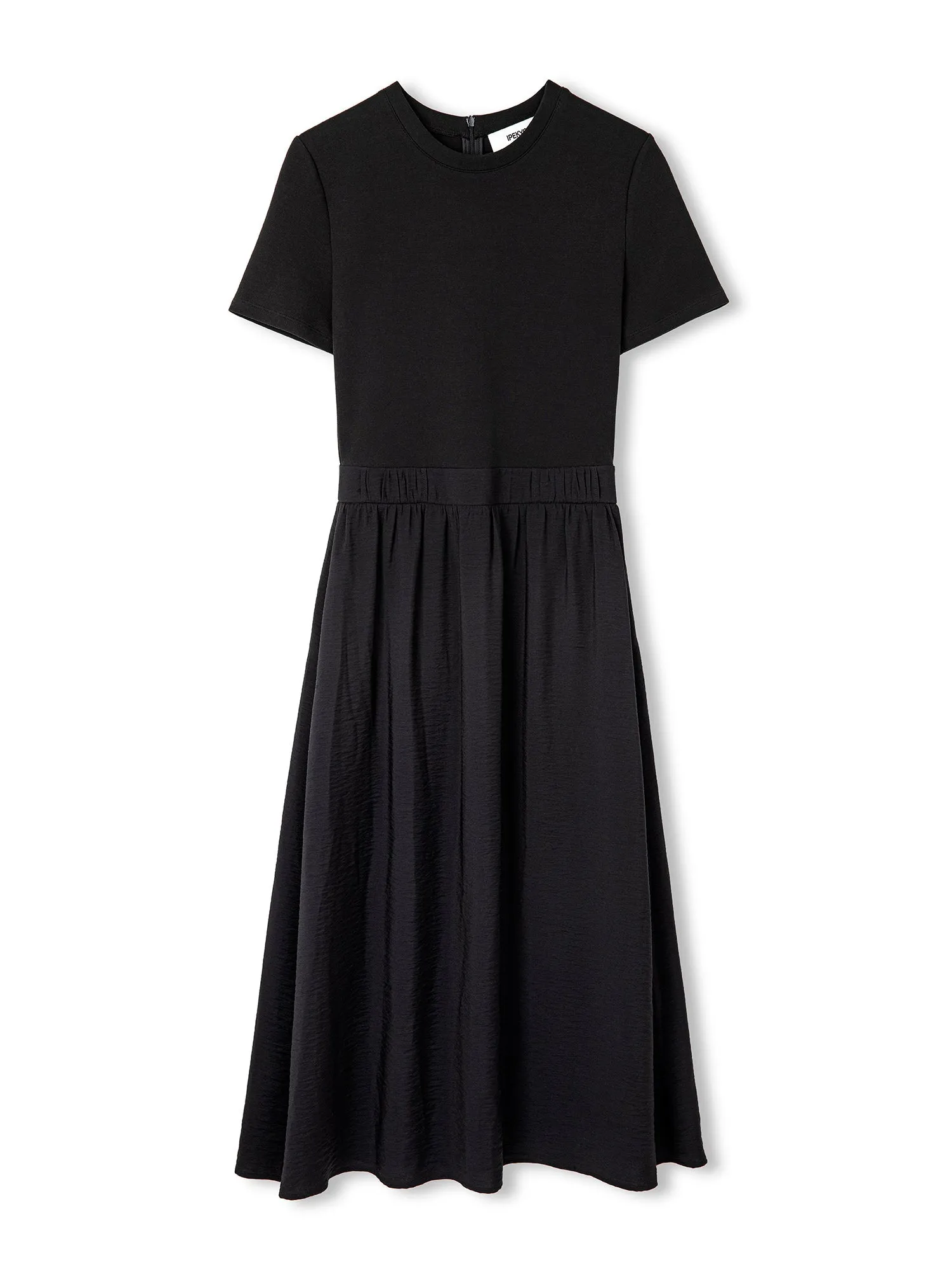 Ipekyol Fabric Mix Midi Dress Black