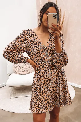 Kohan Mini Dress Multi Leopard
