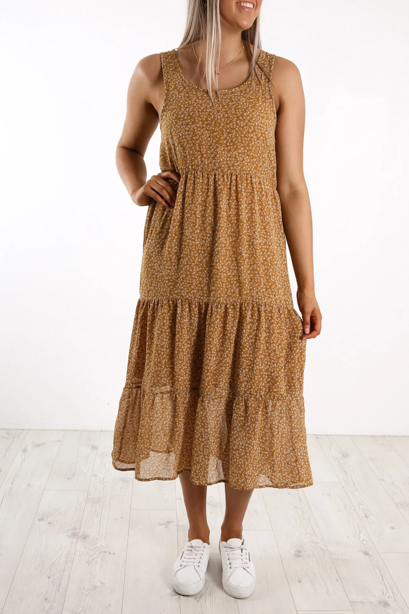 Lola Midi Dress Print