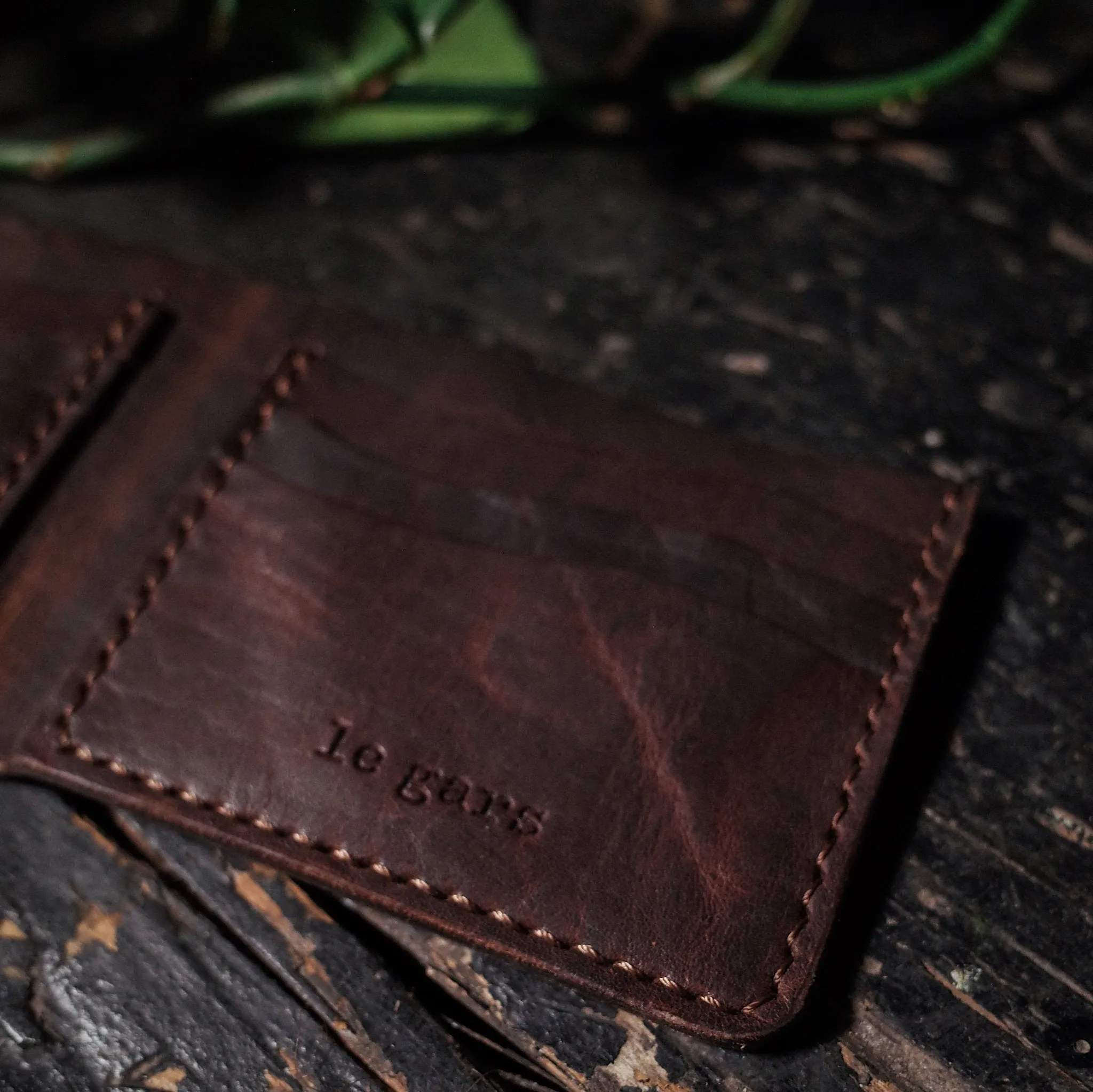 Ludger Leather Bifold Wallet – Dark Brown Edition