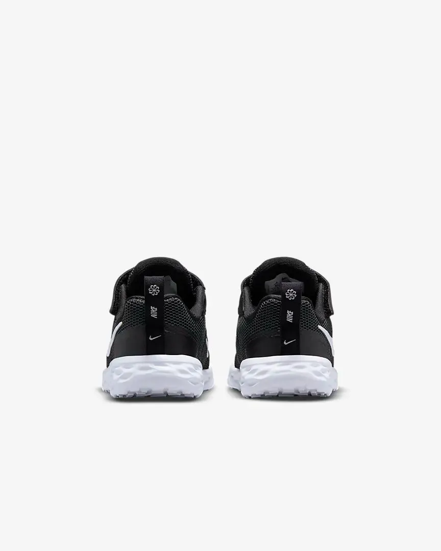 NIKE INFANT REVOLUTION 6 NN - Black/Dark Smoke Grey/White