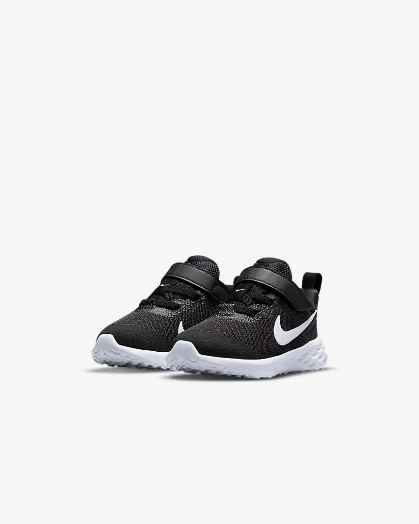NIKE INFANT REVOLUTION 6 NN - Black/Dark Smoke Grey/White