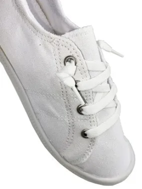 Not Rated White Rae Jersey Sneakers
