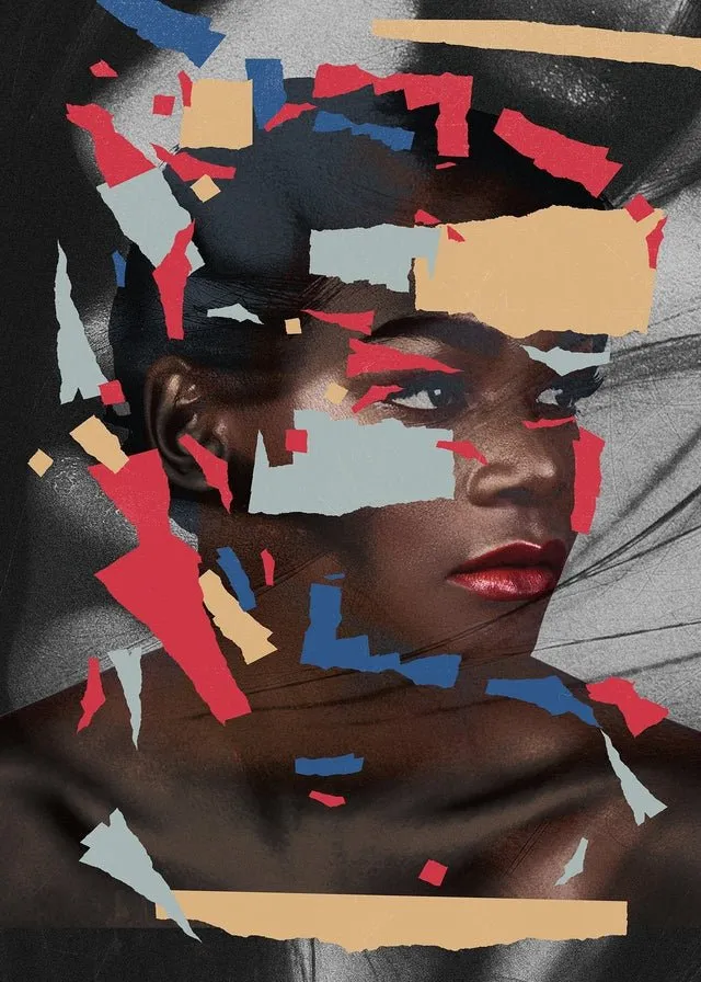 Paper Portrait Print