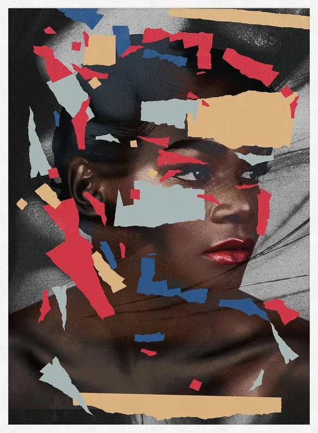 Paper Portrait Print