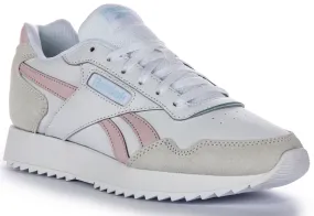 Reebok Glide Ripple In White Pink For Women