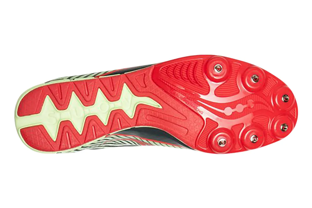 Saucony Vendetta 2 B Light Green/Red Womens