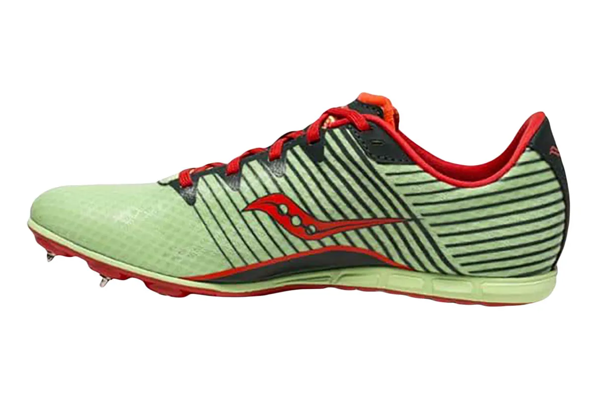 Saucony Vendetta 2 B Light Green/Red Womens