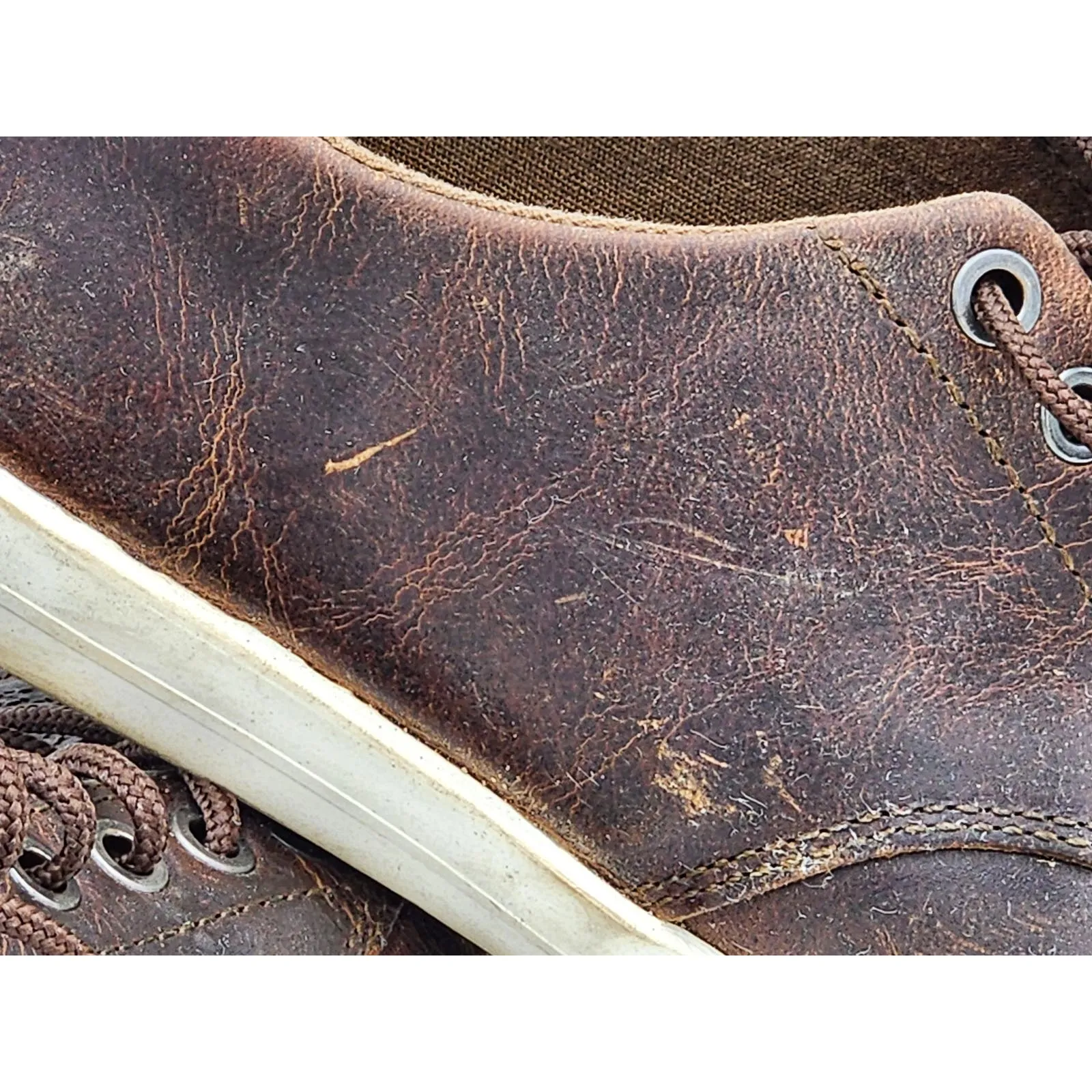 SeaVees Shoes Hermosa Sneakers Mens 10.5 Lace Up Rugged Oiled Leather Classic