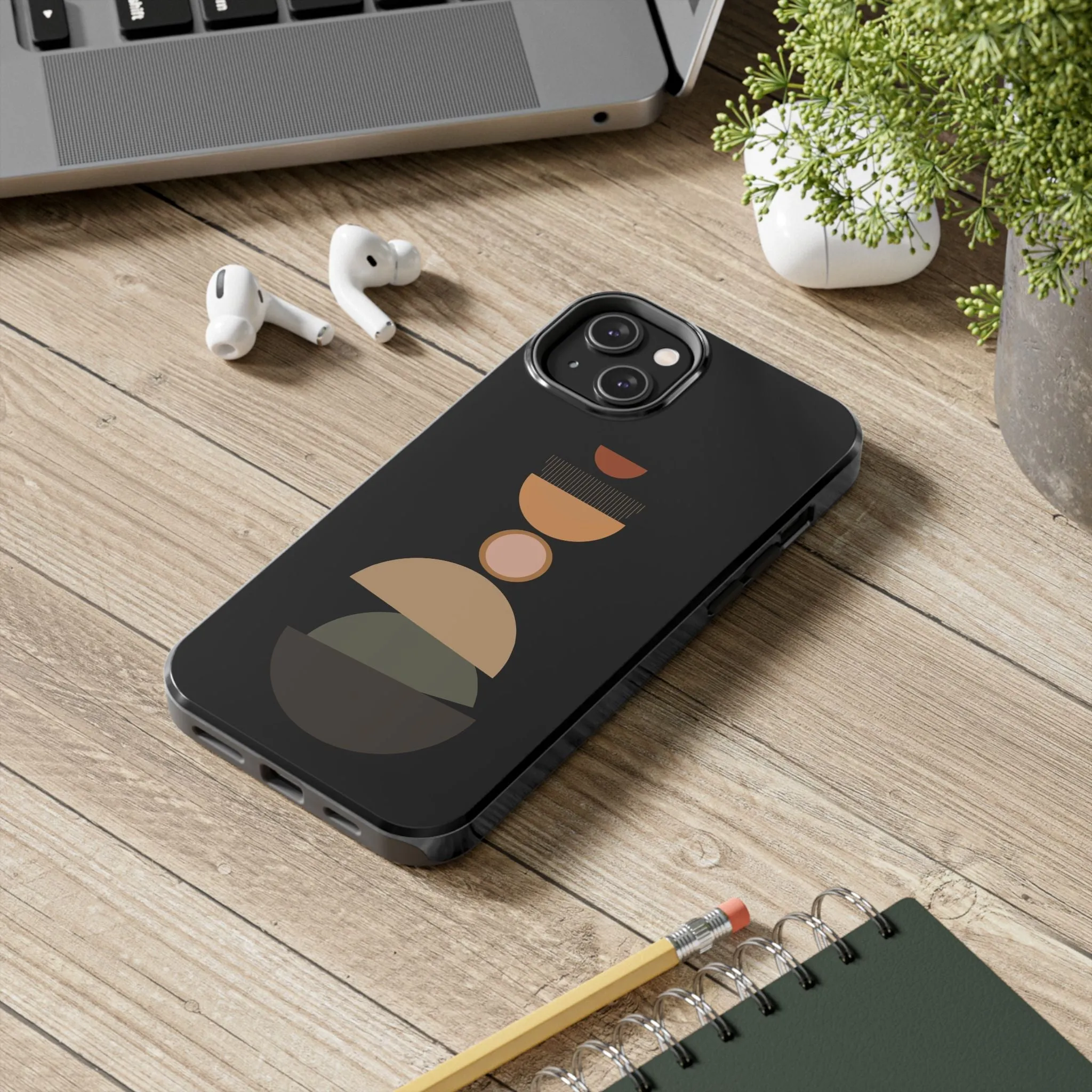 Semi-Circle Phone Case - Modern Geometric Design, Minimalist Simple Trend for iPhone & Samsung Modern Style phone Cases