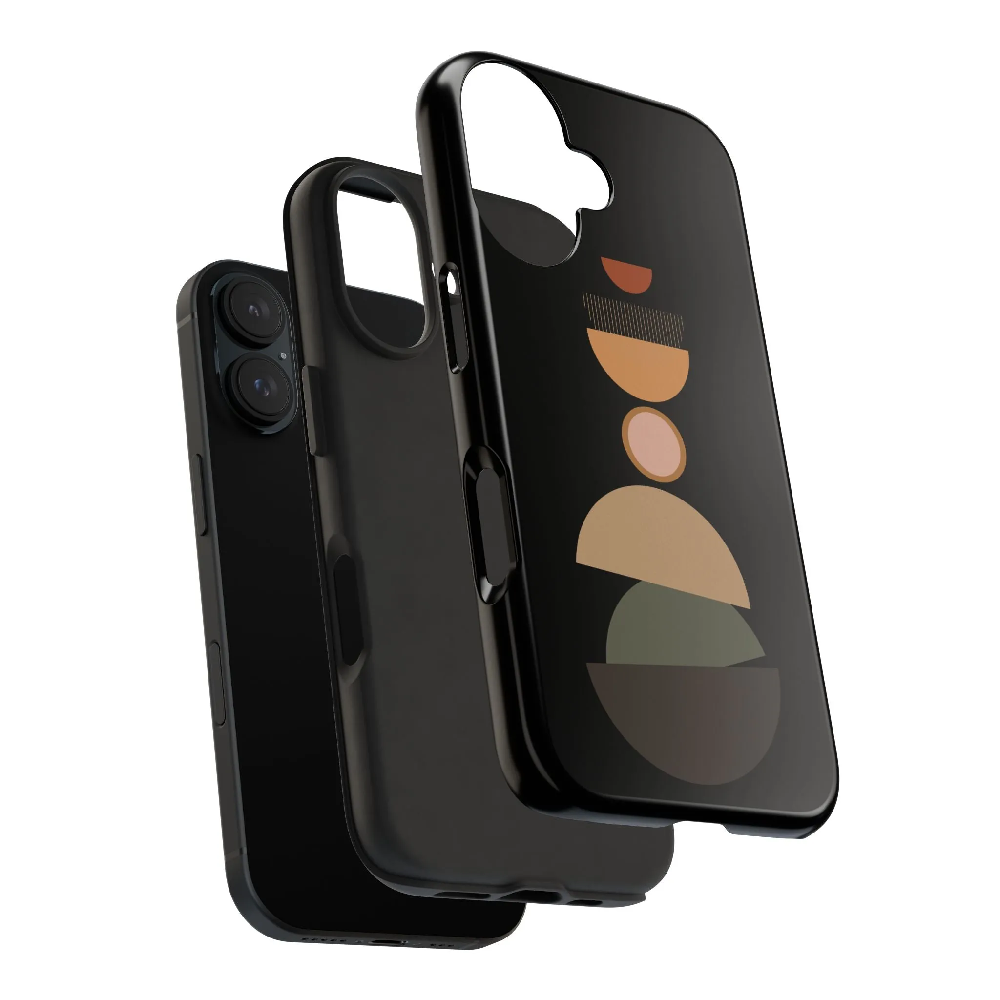 Semi-Circle Phone Case - Modern Geometric Design, Minimalist Simple Trend for iPhone & Samsung Modern Style phone Cases