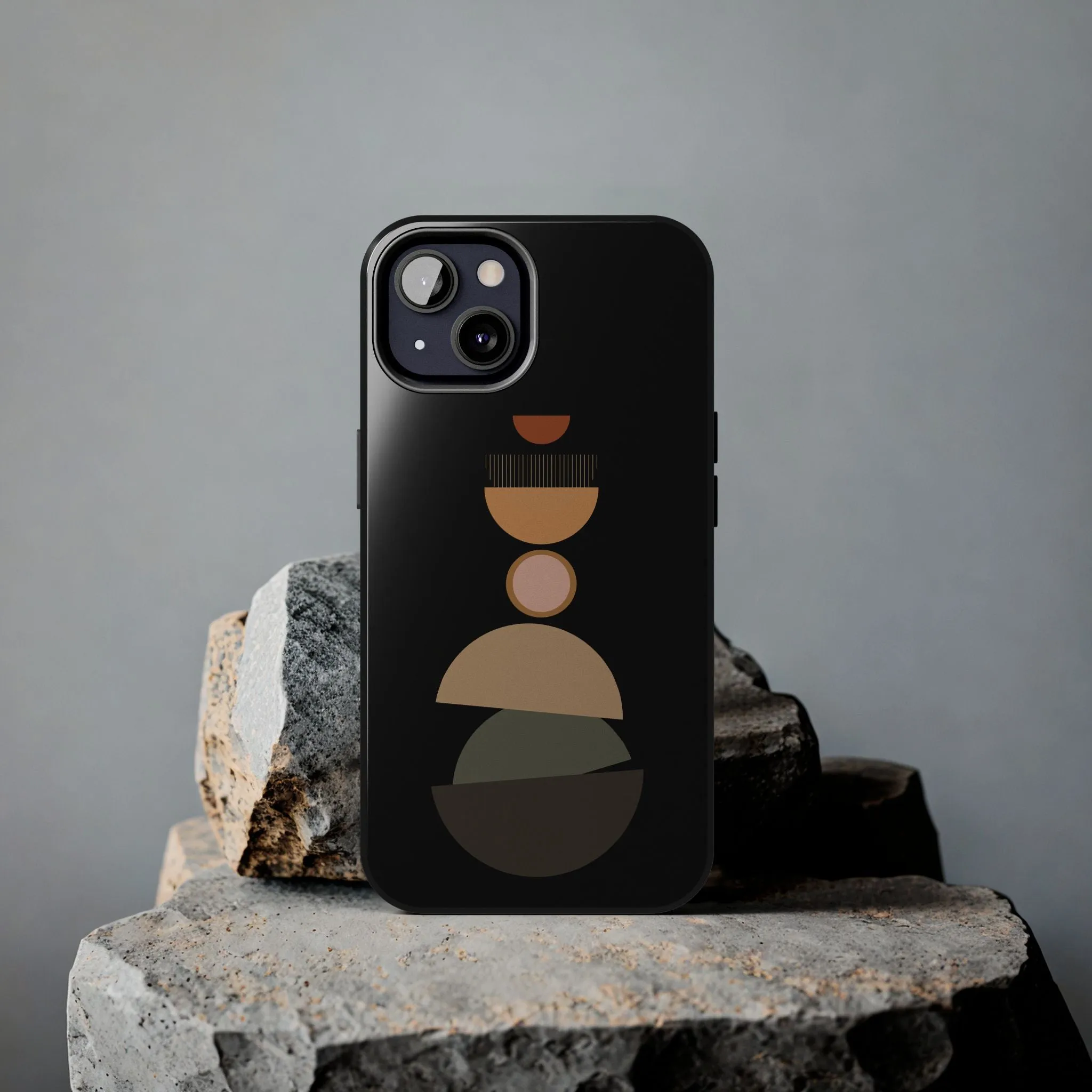 Semi-Circle Phone Case - Modern Geometric Design, Minimalist Simple Trend for iPhone & Samsung Modern Style phone Cases