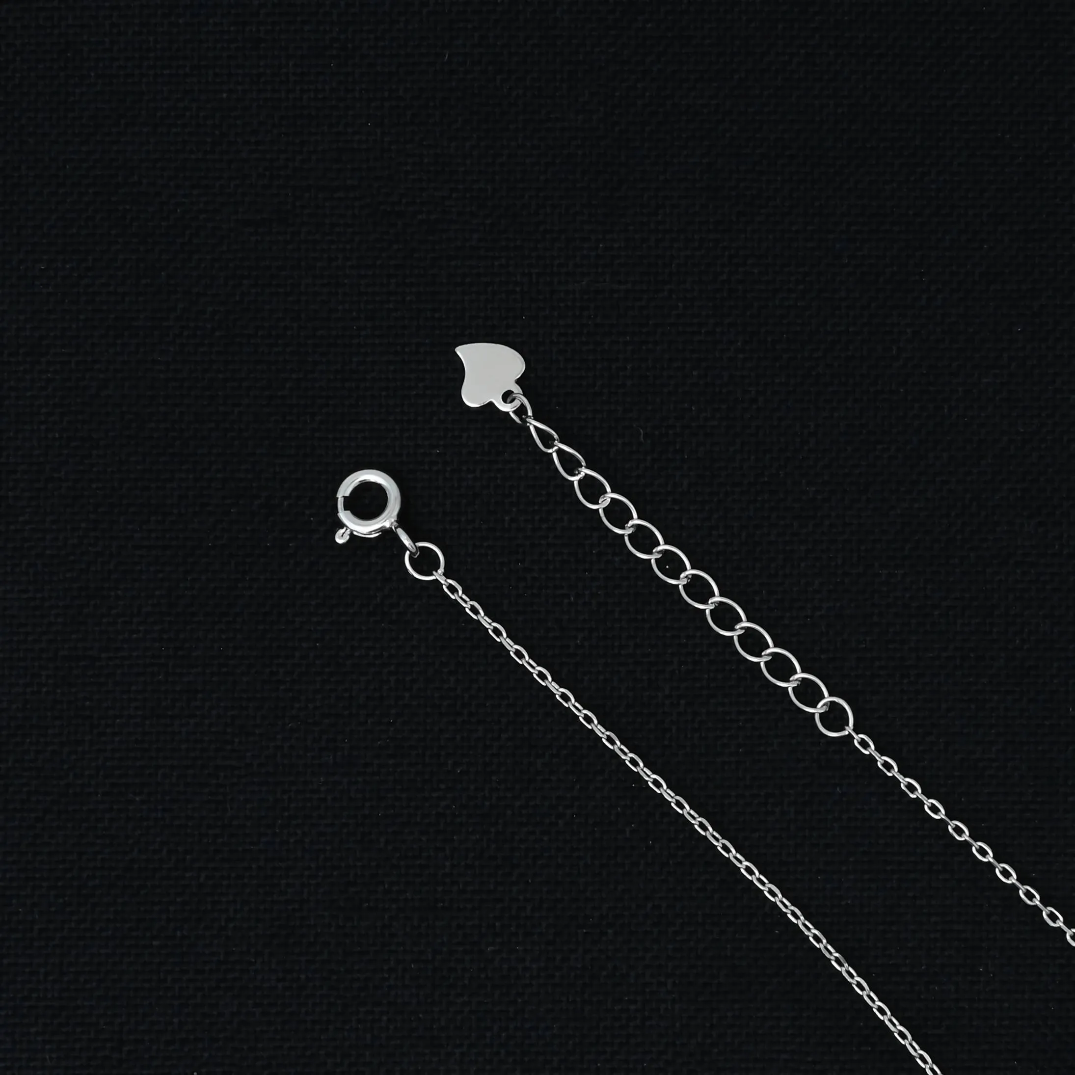 Sterling Silver Trendy Intersecting Rectangle Chain Pendant