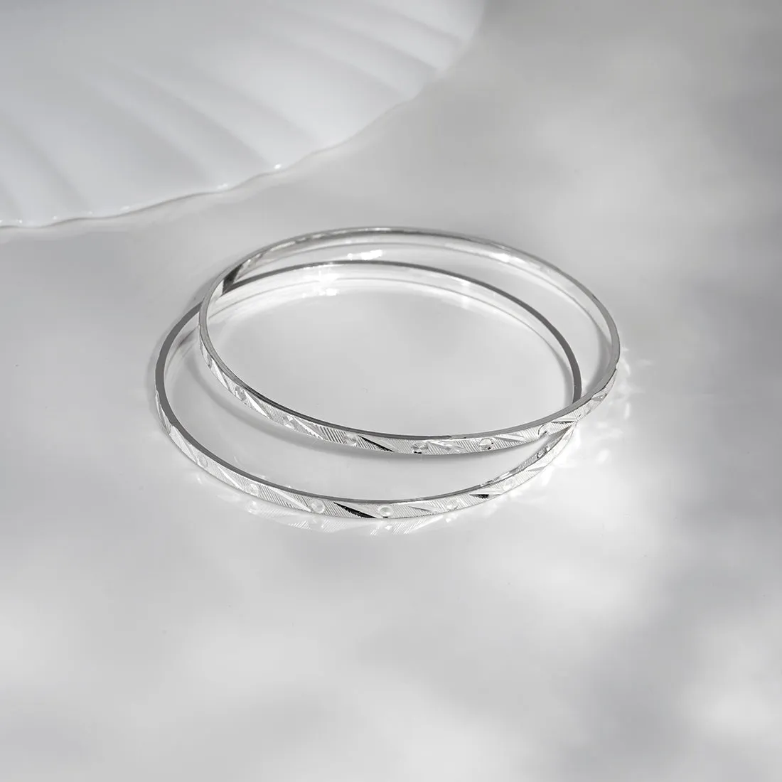 Trendy & Minimal 925 Sterling Silver Bangles