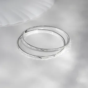 Trendy & Minimal 925 Sterling Silver Bangles