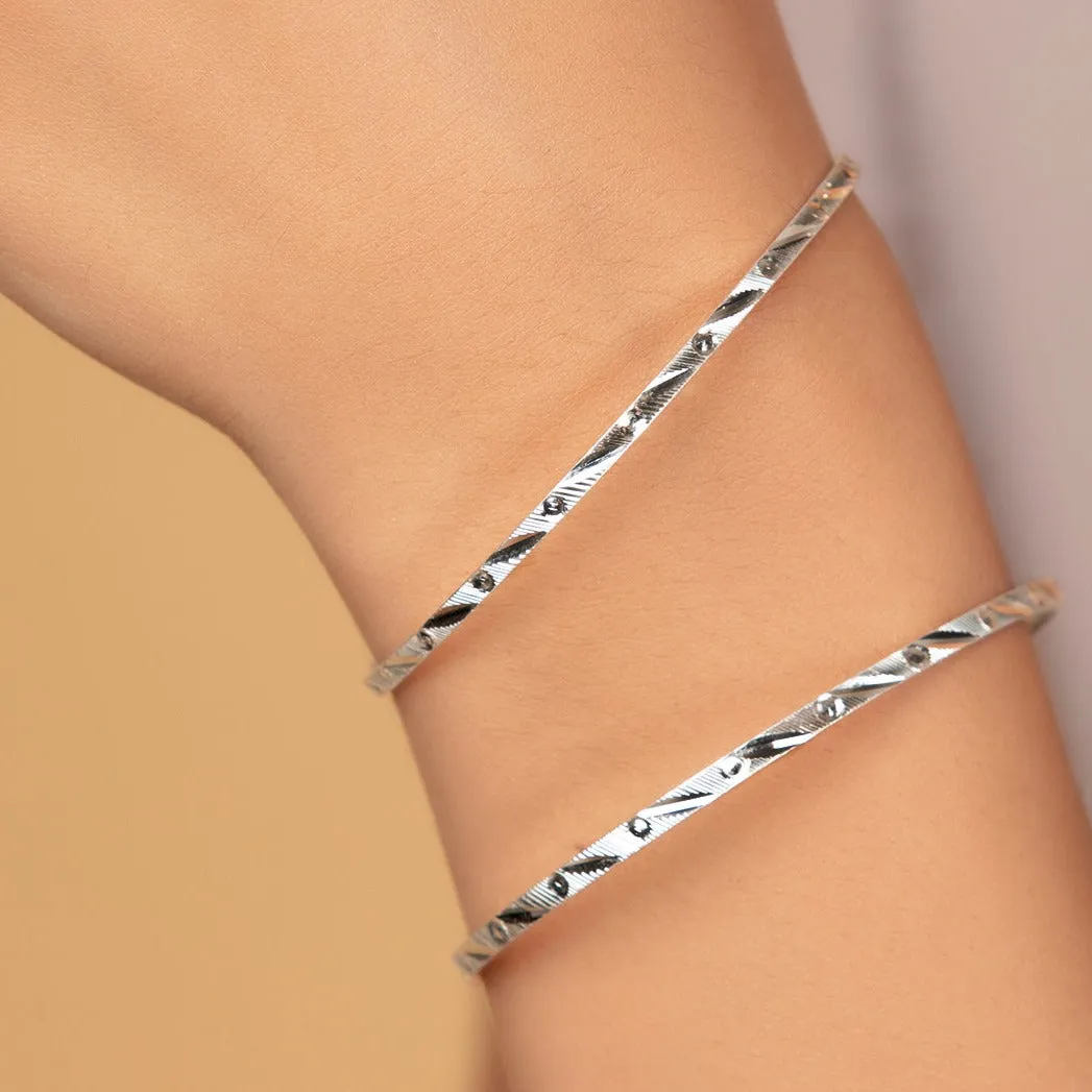Trendy & Minimal 925 Sterling Silver Bangles