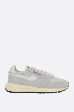 Two-Tone Mixed-Material Performance Sneakers