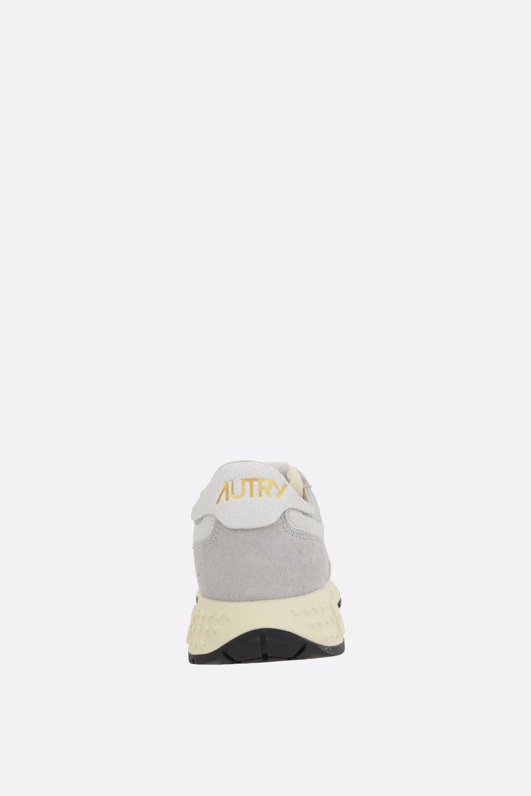 Two-Tone Mixed-Material Performance Sneakers