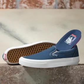 Vans Mens Skate Slip On Denim Shoes