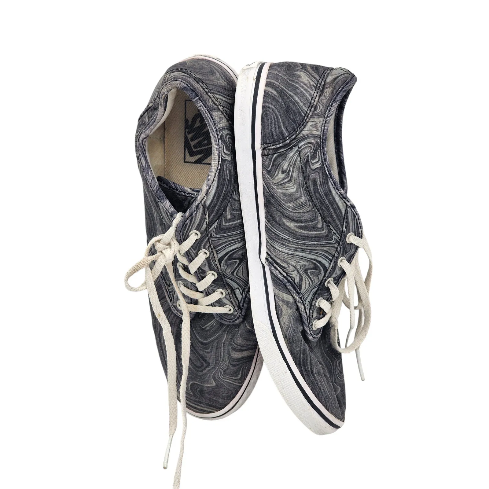 VANS Off the Wall Shoes Womens 9 Marbled Canvas Sneakers Lace Up 25.5CM TB4R