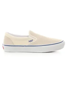 Vans Skate Slip On - (Raw Canvas) Classic White